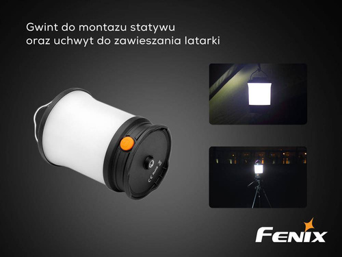 Fenix - Camping LED Flashlight - 650 Lumen - 18650 - Black - CL30R