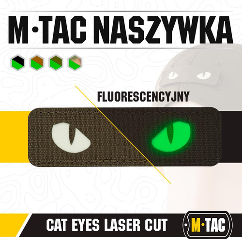 M-Tac - Morale Patch - Cat Eyes - Laser Cut - Ranger Green - 51009239