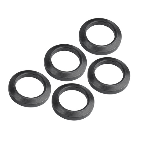Tactical Weapon System - Crush Washer for AR15 - 1/2x28 Thread - 5 pcs. - Steel - Black