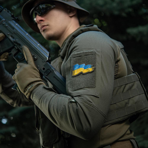 M-Tac - Ukraine Flag Patch - Embroidery - Cordura 500D - Right - Ranger Green - 51298123