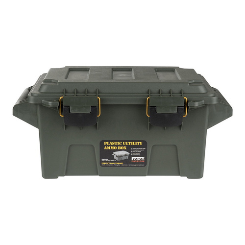 Fosco Industries - Utility Ammo Box Compact - 18.5 L - Polymer - Green - 465204