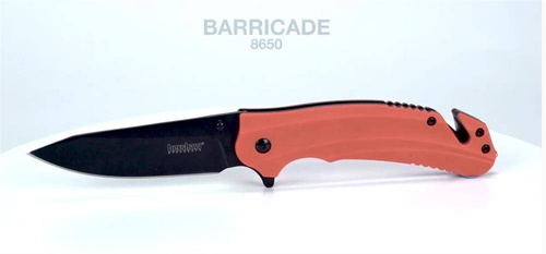 Kershaw - Barricade 8650 Rescue Knife - 8Cr13MoV - Orange - 8650
