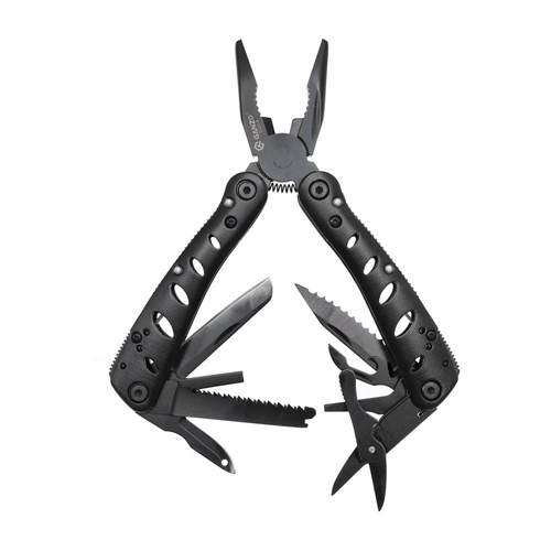 Ganzo - Multitool G205-B with Bit Set - 10 Tools - Black - G205-B