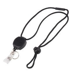 KEY-BAK - Sidekick® Retractable Key Chain & Badge Breakaway Lanyard with Twist-Free Clear Vinyl I.D. Strap - 0KB1-0A44