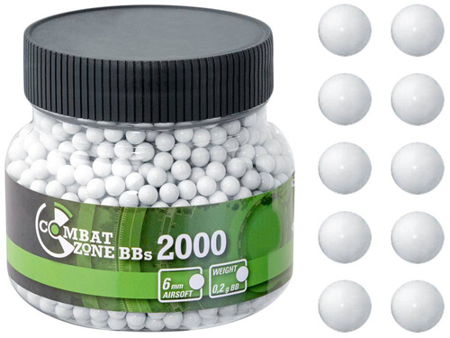 Umarex - ASG Combat Zone Basic BB - 0,20 g - 2000 pcs - White - 2.5674