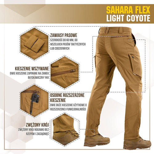 M-Tac - Tactical Pants Sahara Flex Lite - Coyote - 20064005