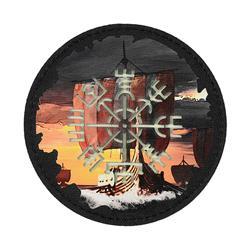 M-Tac - Vegvisir/Drakkar patch - 80 mm - Black/Fluorescent - 51293299.