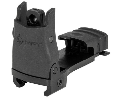 MFT - Back Up Polymer Flip Up Rear Sight - Black - BUPSWR-BL