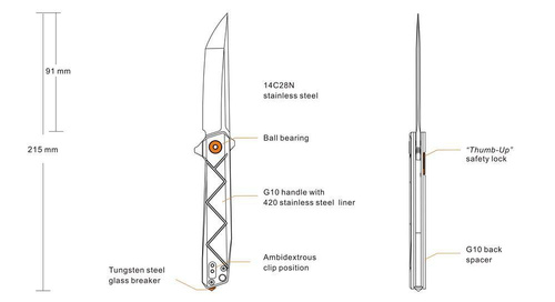 Ruike - Folding knife - P127-B