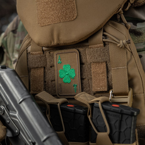 M-Tac - Lucky Card Patch - Cordura 500D - Clover - Coyote - 51391005