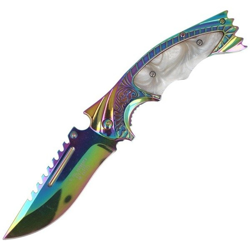 Herbertz Solingen - Knife Rainbow Clip Point Folder - 567312