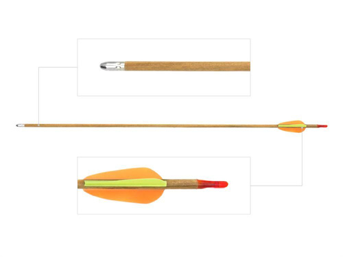 Poe Lang - Bow Arrow - Wooden - 27" - Smooth Tip