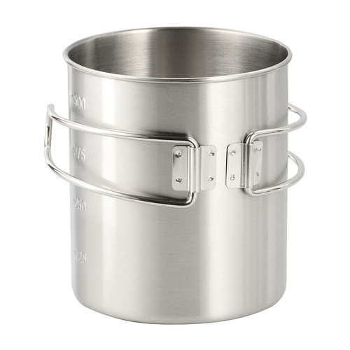 M-Tac - Stainless Cup with Folding Handle - 450 ml - CL1C-M37-A