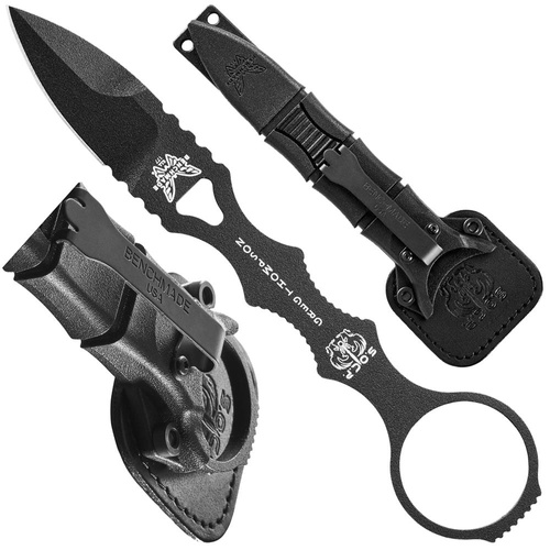 Benchmade - 177BK Mini SOCP Tactical Knife - 440C - Black - 177BK