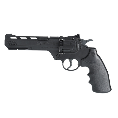 Crosman - Vigilante Airgun Revolver - 4.5 mm Diabolo / 4.46 BB - 6'' Barrel - Black - CCP8B2