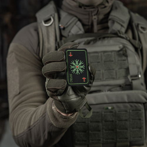 M-Tac - Helm of Terror Map Patch - Embroidery - Black/Olive - 51392201