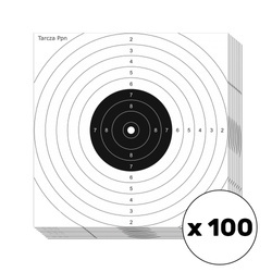 Airgun target - 14 x 14 cm - 100 pcs