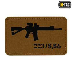 M-Tac - AR-15 223/5.56 Laser Cut Patch - Coyote/Black - 51111502