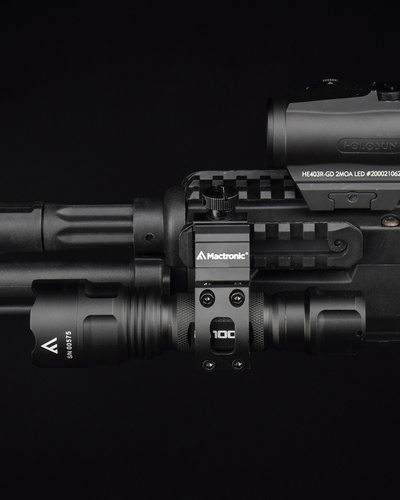 Mactronic - Rifle Flashlight Mount - Picatinny - Aluminum - Black - RHH0061