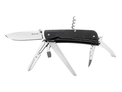 Ruike - Multifunctional Pocket Knife LD42-B - 17 Tools - Black - 340-018