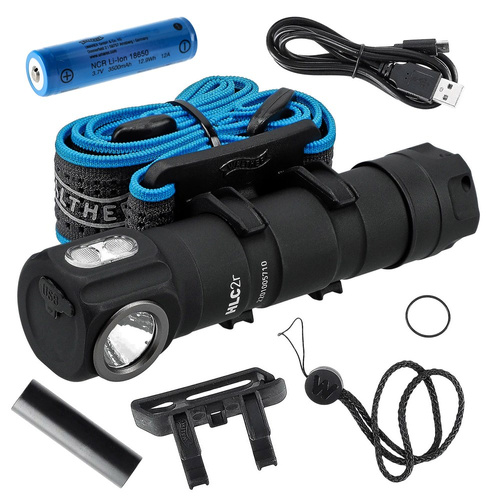 Walther - Headlamp LED HLC2r - 1000 lm - Black - 3.7138