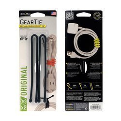 Nite Ize - Gear Tie 12" - Black - 2Pack - GT12-2PK-01