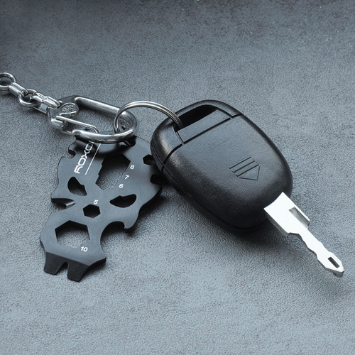 Roxon - Multitool Skull S7 Keychain - Black - ROXS7