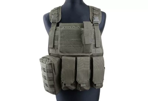 GFC Tactical - Tactical Plate Carrier Vest MBSS - Nylon - Olive - GFT-18-001014