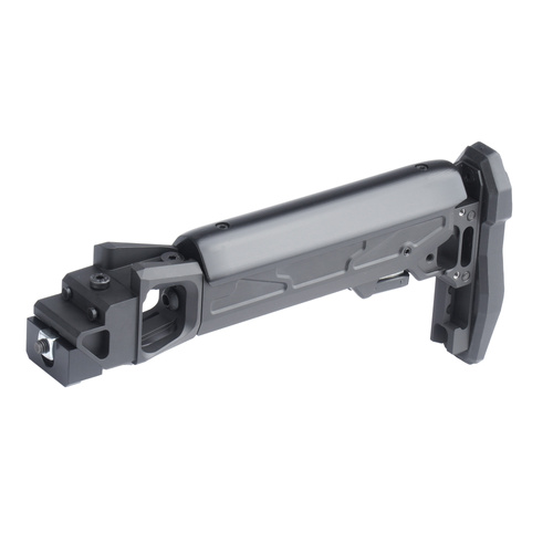 Kruk - Fixed Buttstock with Adapter for AKM/AK-74 Platform - Black - CRC 5002/9035-BLK