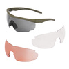 Swiss Eye - Ballistic Glasses Blackhawk with Visor Set - Rubber Green - 40423