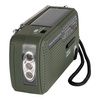 Fosco Industries - Survival radio with Solar Panel and Crank - SW1/SW2/FM/AM - Green - 464601