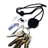 KEY-BAK - Sidekick® Retractable Key Chain & Badge Breakaway Lanyard with Twist-Free Clear Vinyl I.D. Strap - 0KB1-0A44