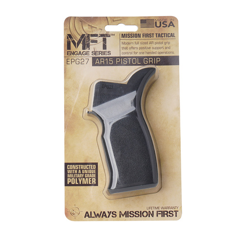 MFT - Engage AR15/M16 Enhanced Full Size Pistol Grip - Black - EPG27-BL