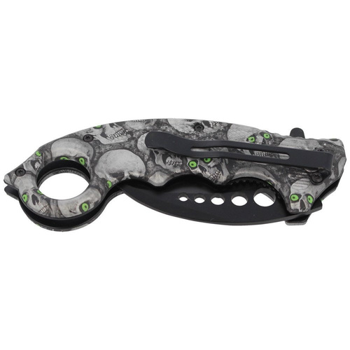 Herbertz Solingen - Karambit Folding Knife Skulls Design - AISI 420 - 572413
