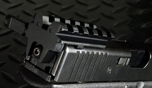 Strike Industries - Rear Sight Mount Rail - G17/18 - Black - SI-GSR