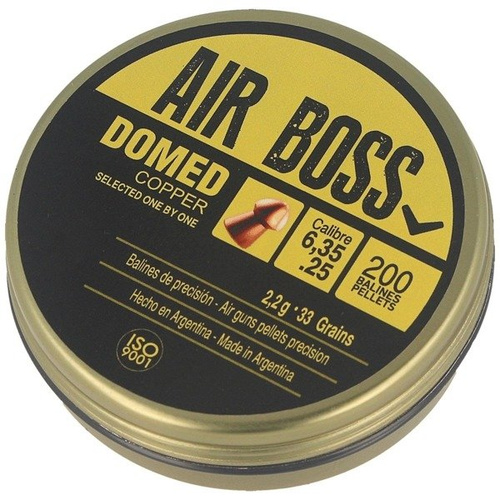 Apolo - Air Boss Domed Copper Airgun Pellets -  .25 / 6.35mm - 200 psc - E30200