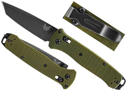 Benchmade - 537GY-1 Bailout Folding Tactical Knife - CPM-M4 - Green - 537GY-1