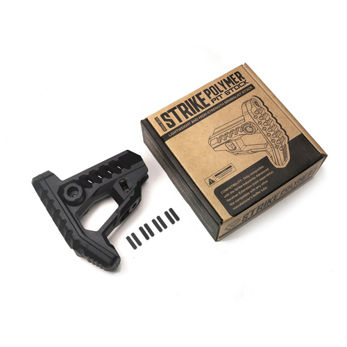 Strike Industries - Strike Polymer Pit Stock Lightweight Minimalist Buttstock - Black - SI-STRIKE-POLY-PIT-BK