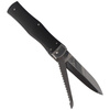 Mikov - Automatic spring knife Predator ABS Black with Saw - 241-NH-2/KP