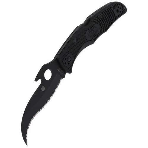 Spyderco - Matriarch™ 2 FRN Emerson Opener Black Blade Knife - C12SBBK2W