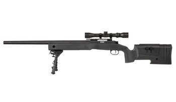 Specna Arms - SA-S02 CORE™ Sniper rifle replica with scope and bipod - Black