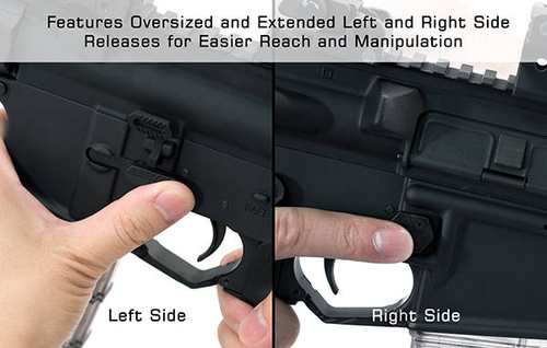 UTG - AR15 Ambidextrous Extended Magazine Release - Black - TLT-TKSMR