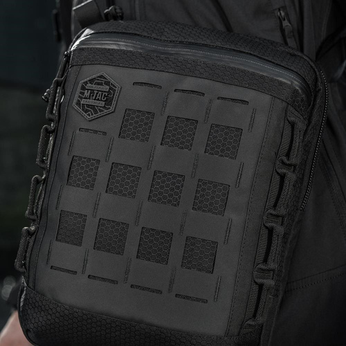 M-Tac - Pocket Bag Vertical Laser Cut Hex - Black - 10241002