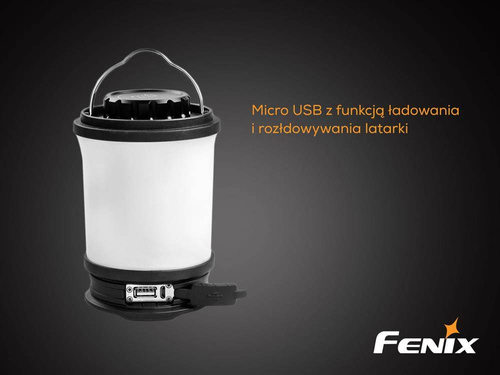 Fenix - Camping LED Flashlight - 650 Lumen - 18650 - Black - CL30R