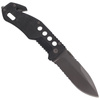 FOX - Knife BlackFox Drop Point Rescue Folder- Black - BF-115