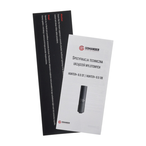 Gomander - Hunter 8.0 OB gen2 Hunting Rifle Silencer - Slide On - M14x1 - Sand - TB0.9670_2-M14