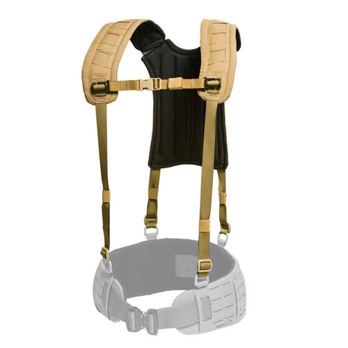 Templars Gear - H-Harness 4-point Tactical Suspenders - MOLLE - Coyote Brown - TG-H-HAR-4-CB
