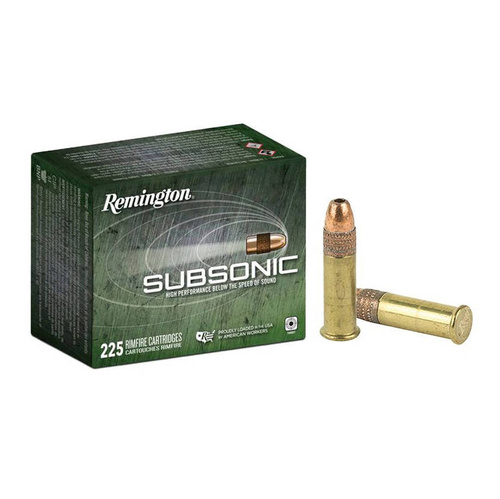 Remington - Rimfire Ammunition .22LR Subsonic Copper Plated HP - 225 Rounds - 21249