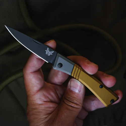 Benchmade - Folding Knife 315BK-01 Successor - M390 - Black/Gold - 315BK-01