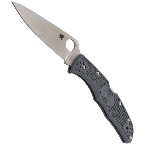 Spyderco - Endura® 4 FRN Flat Ground Gray Knife - C10FPGY